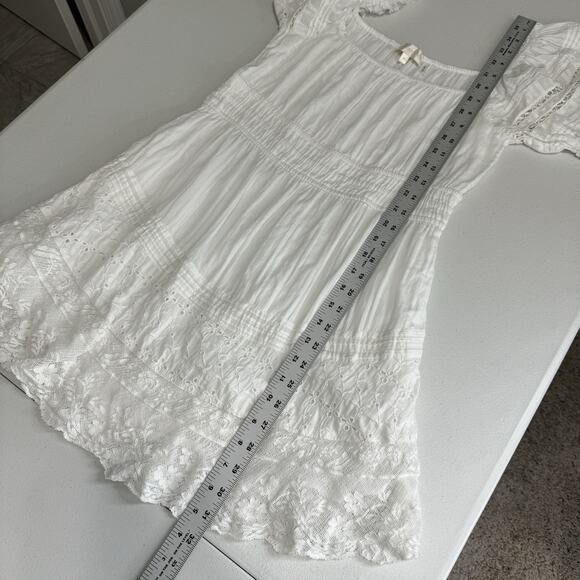 LoveShackFancy Womens Dress M White Lilium Dainty Cottagecore Feminine Bridal - Picture 7 of 13